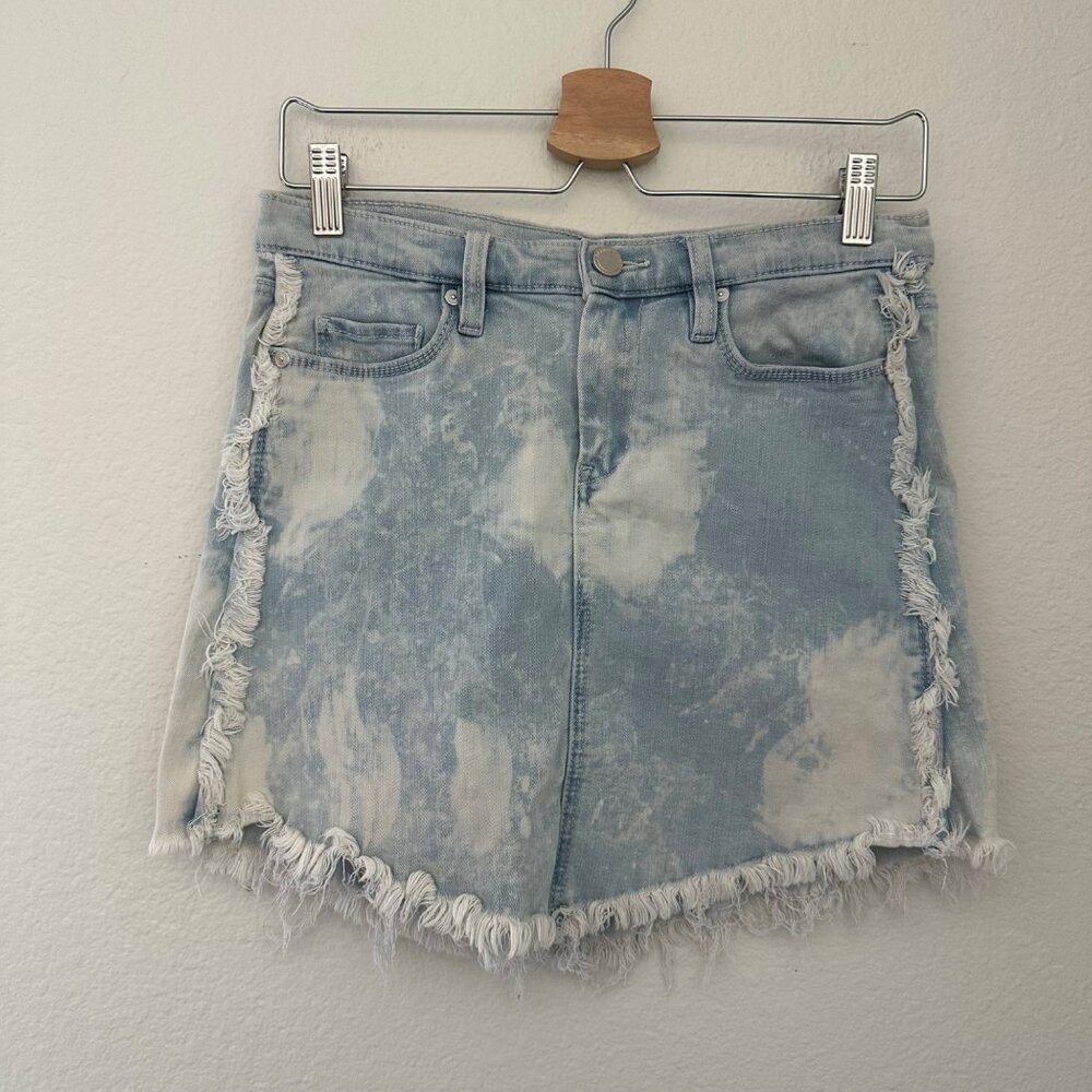 BLANKNYC Denim Tie Dye Mini Skirt Light Blue Sz 26